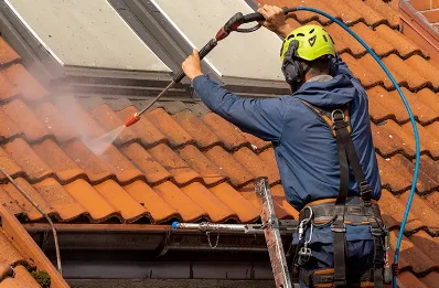 Démoussage et hydrofuge de toiture au Grand-Madieu